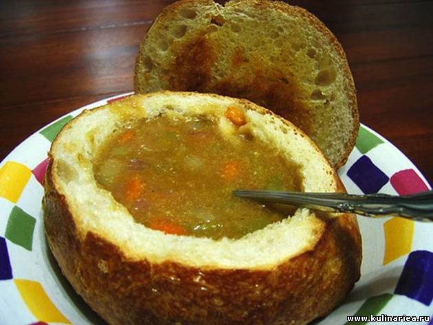 Суп холодный хлебный на пиве